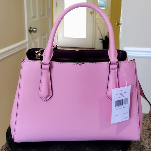NWT Kate Spade Small Triple Compartment Satchel  Tippy soft Pink Bag - Picture 13 of 17